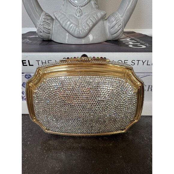 Judith Leiber Embellished Chain-Link Evening Bag - Picture 2 of 13